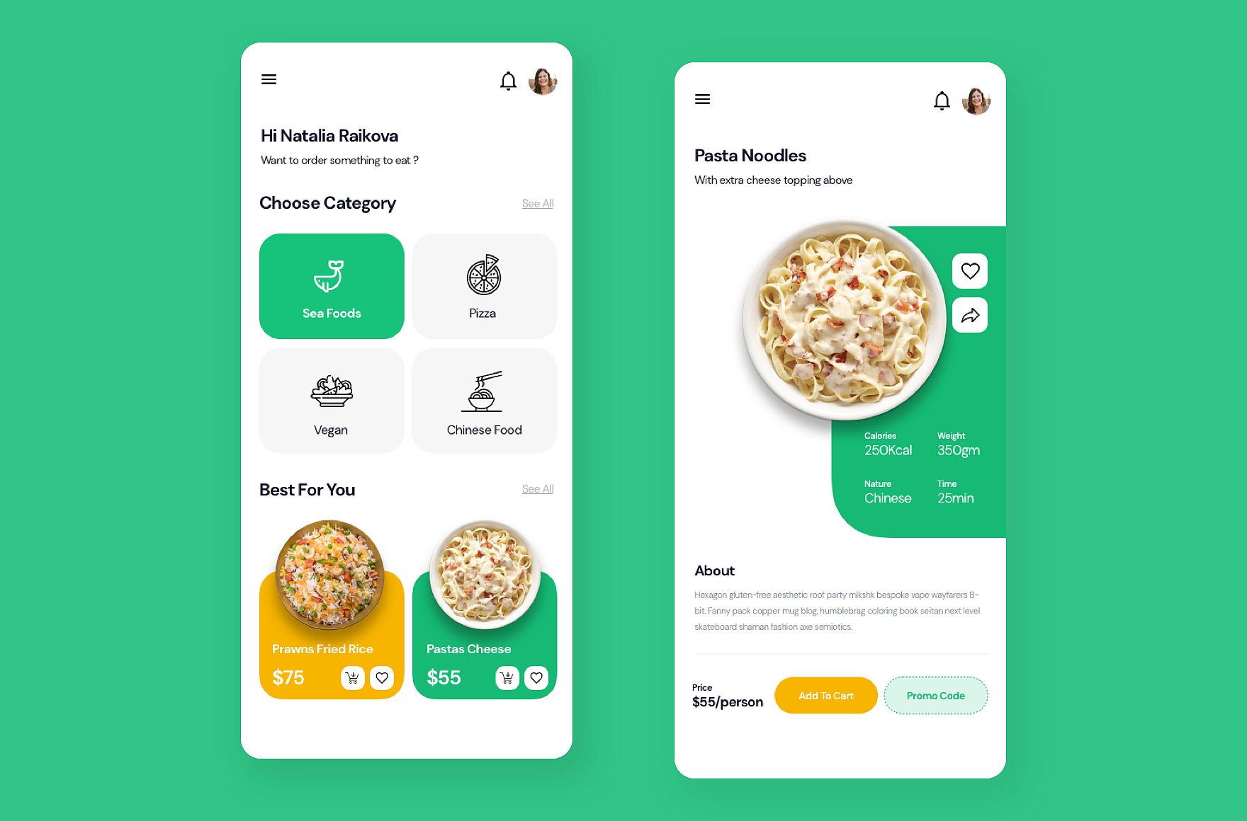 健康美食App Ui 界面 .Sketch素材下载